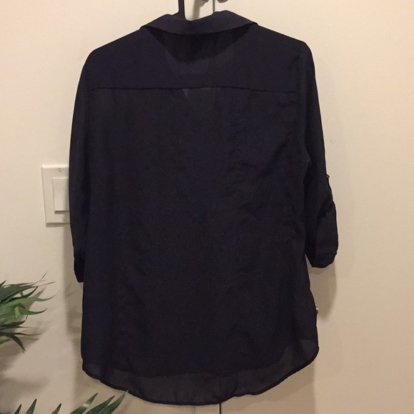 H&M utility button down shirt size 8 - Picture 6 of 6